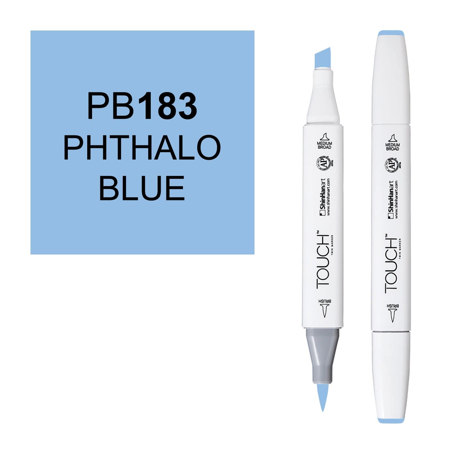 ShinHanart Touch Twin Brush Markers Phthalo blue