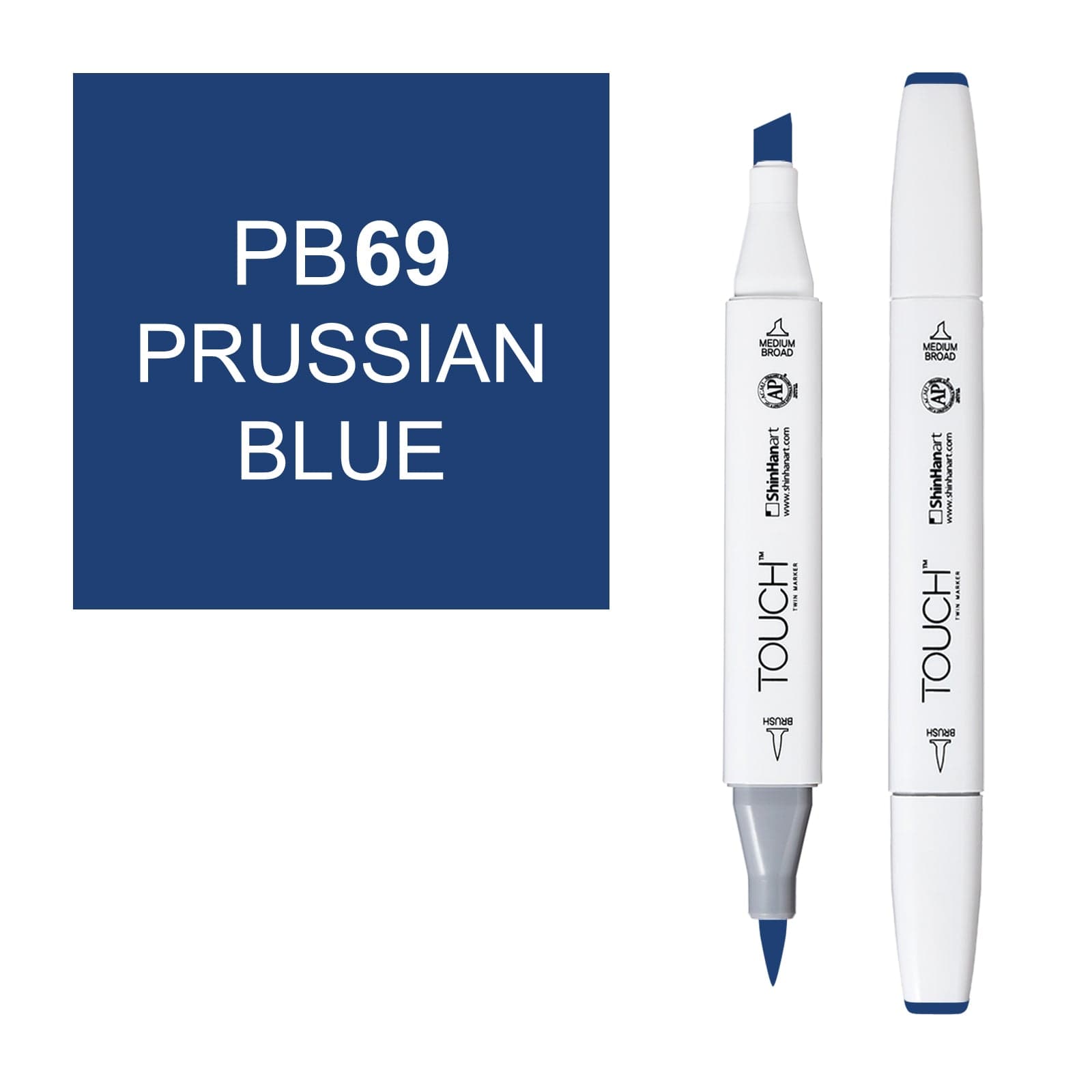 ShinHanart Touch Twin Brush Markers Prussian blue