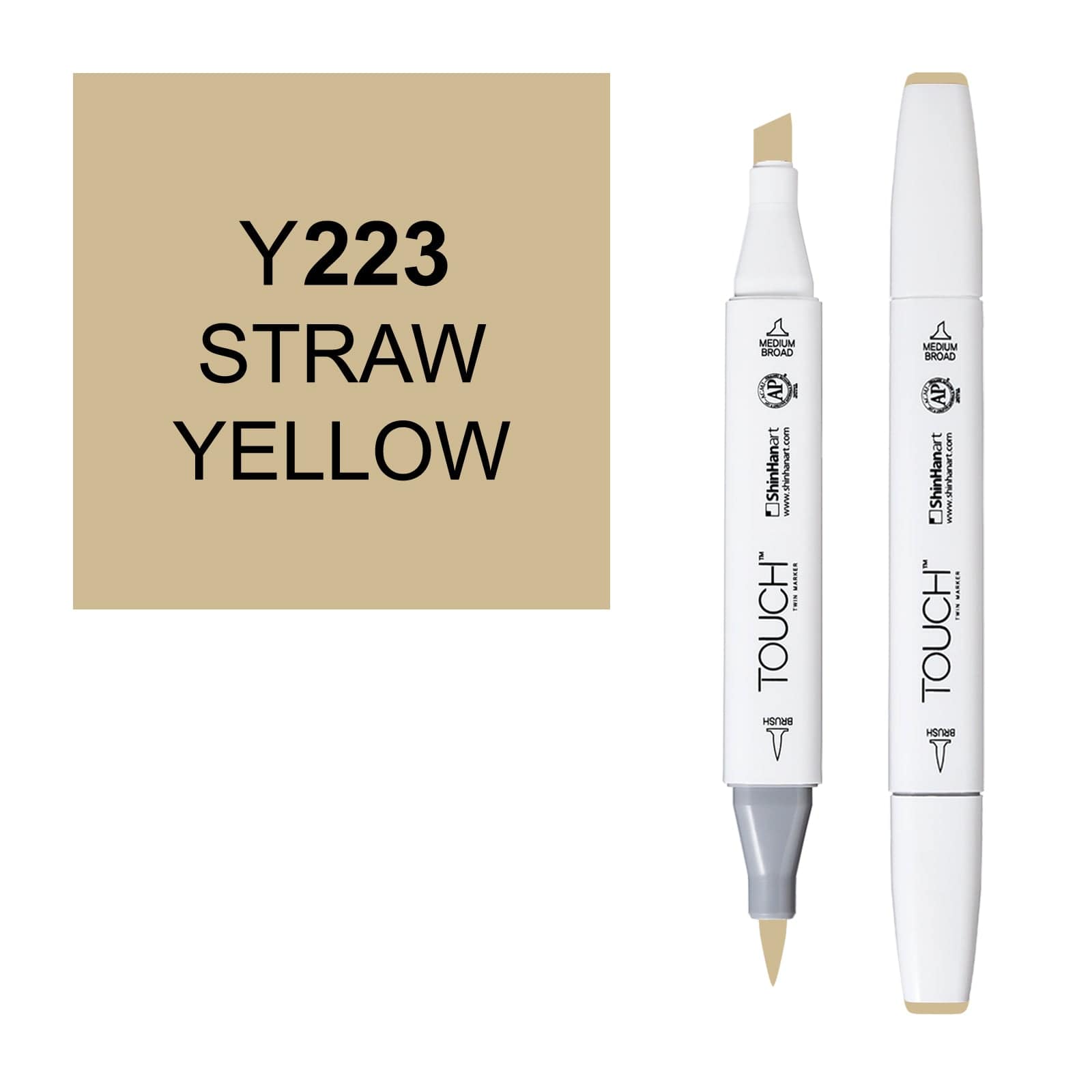 ShinHanart Touch Twin Brush Markers Straw yellow