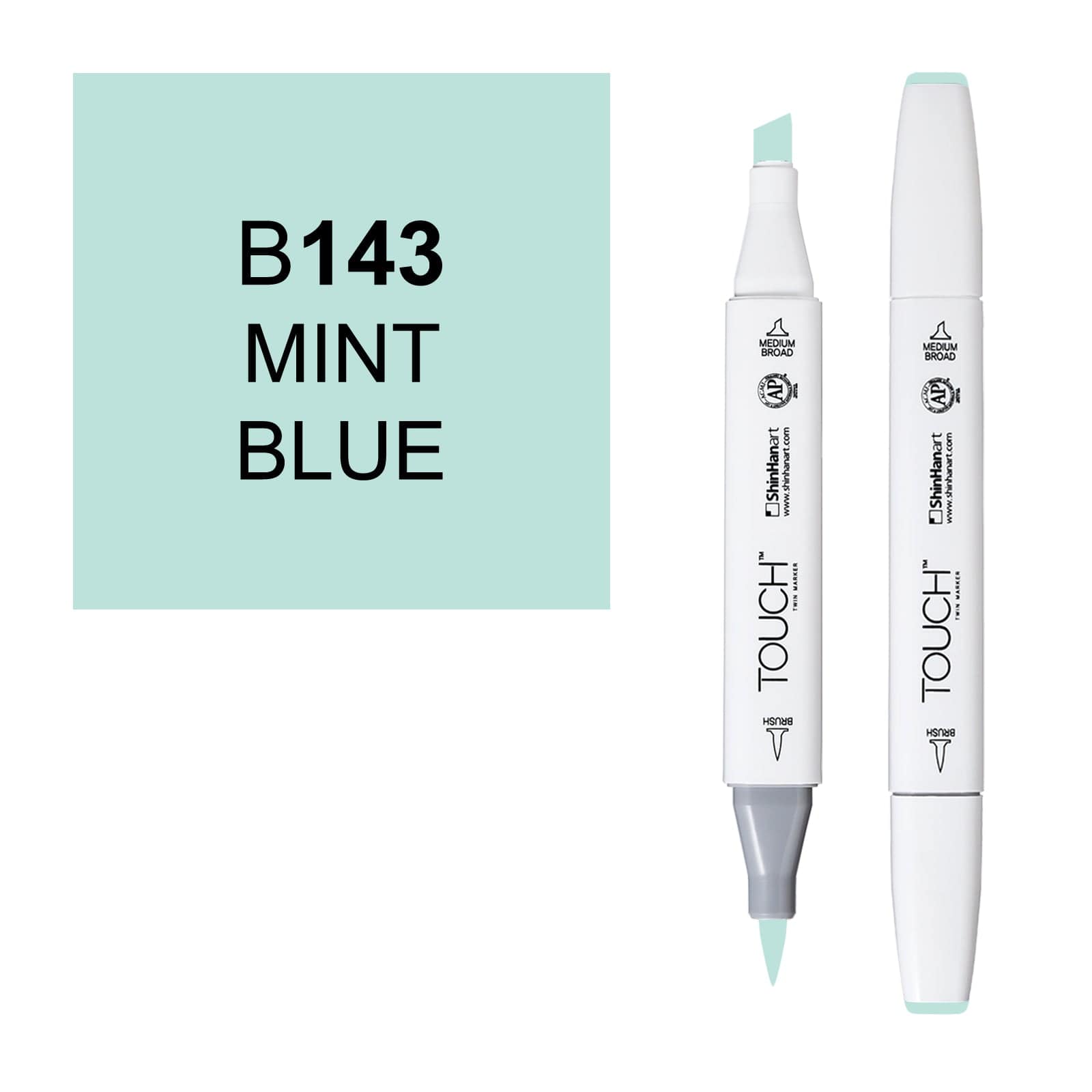 ShinHanart Touch Twin Brush Markers TOUCH TWIN BRUSH /B 143 mint blue