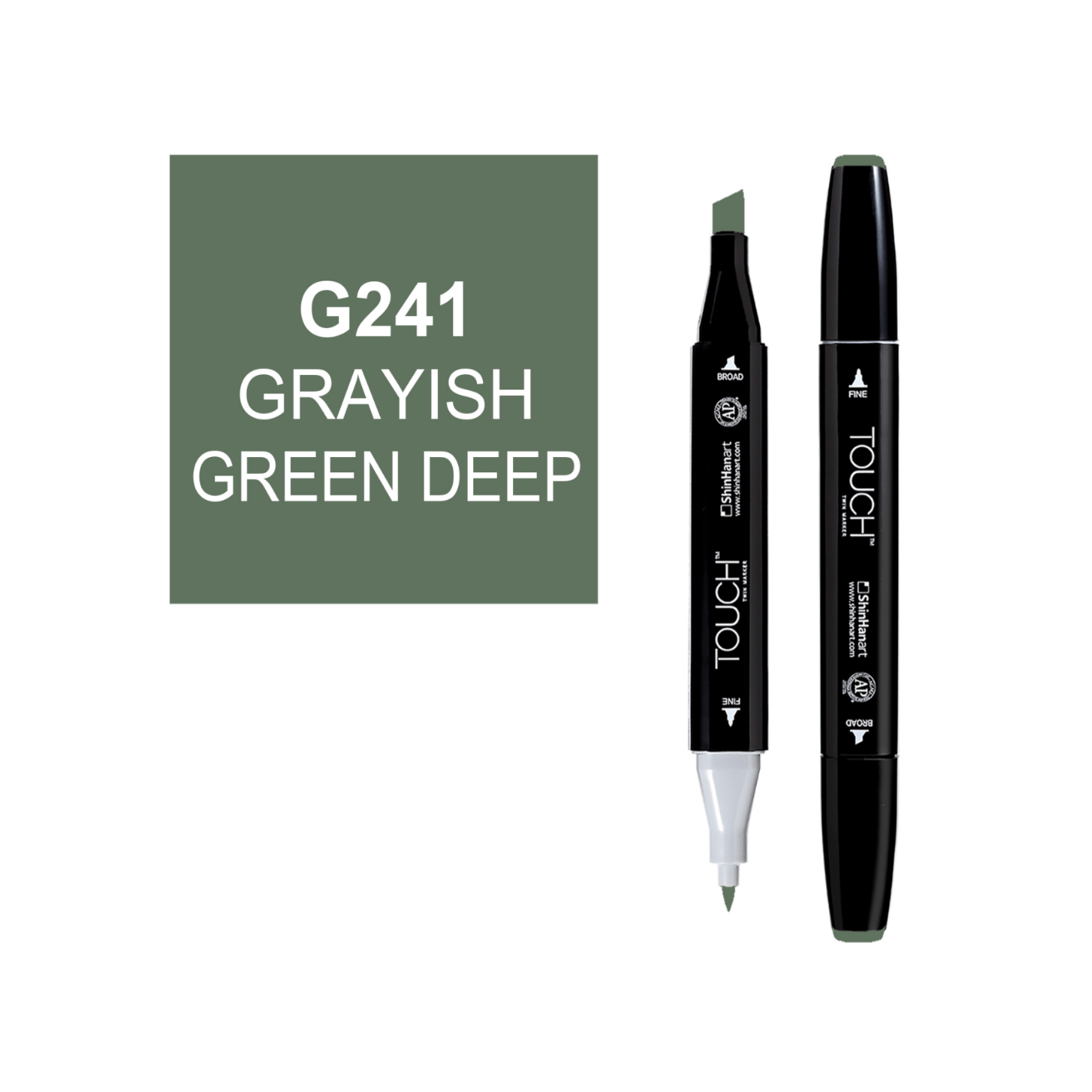 ShinHanart Touch twin marker Grayish Green Deep