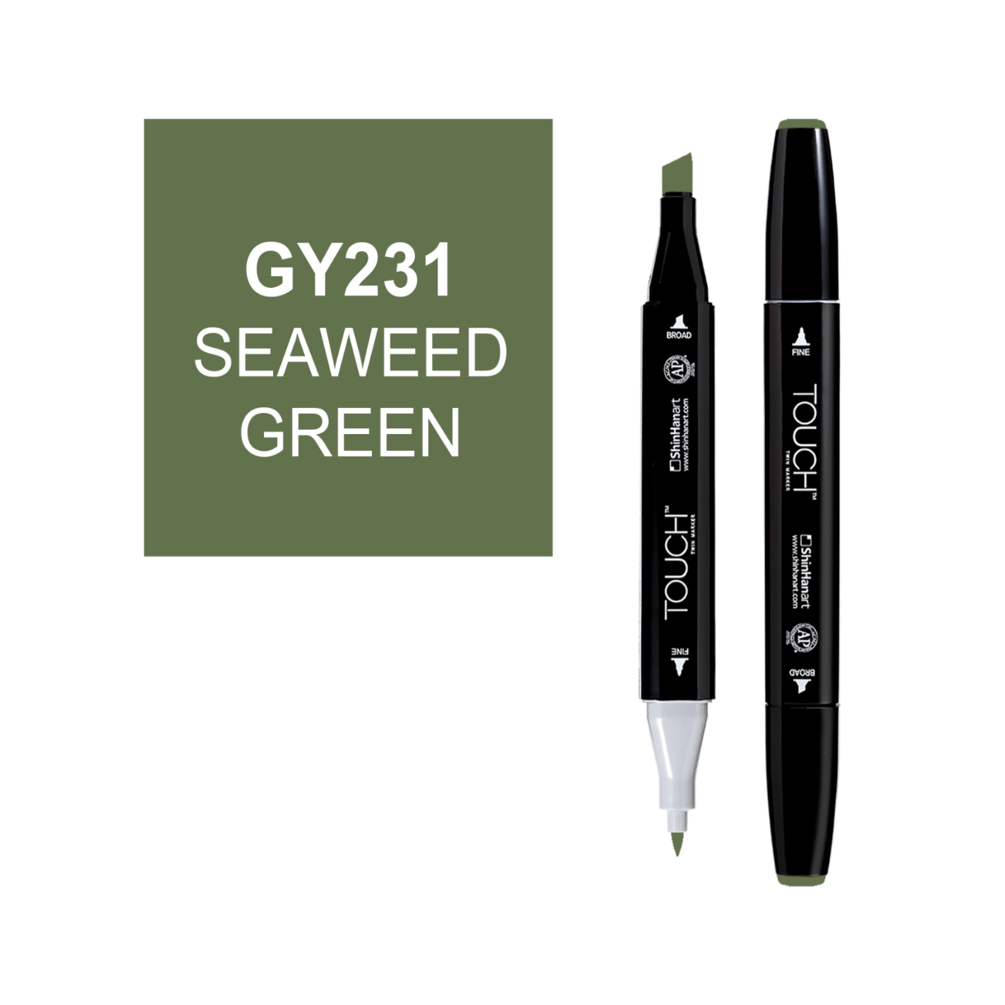 ShinHanart Touch twin marker Seaweed Green