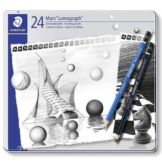 Staedtler Tegneartikler 24 stk Staedtler Mars Lumograph sæt (Flere Varianter)