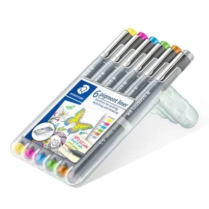 Staedtler Tuscher 0.5 mm Staedtler Pigment Liner Sæt farvede