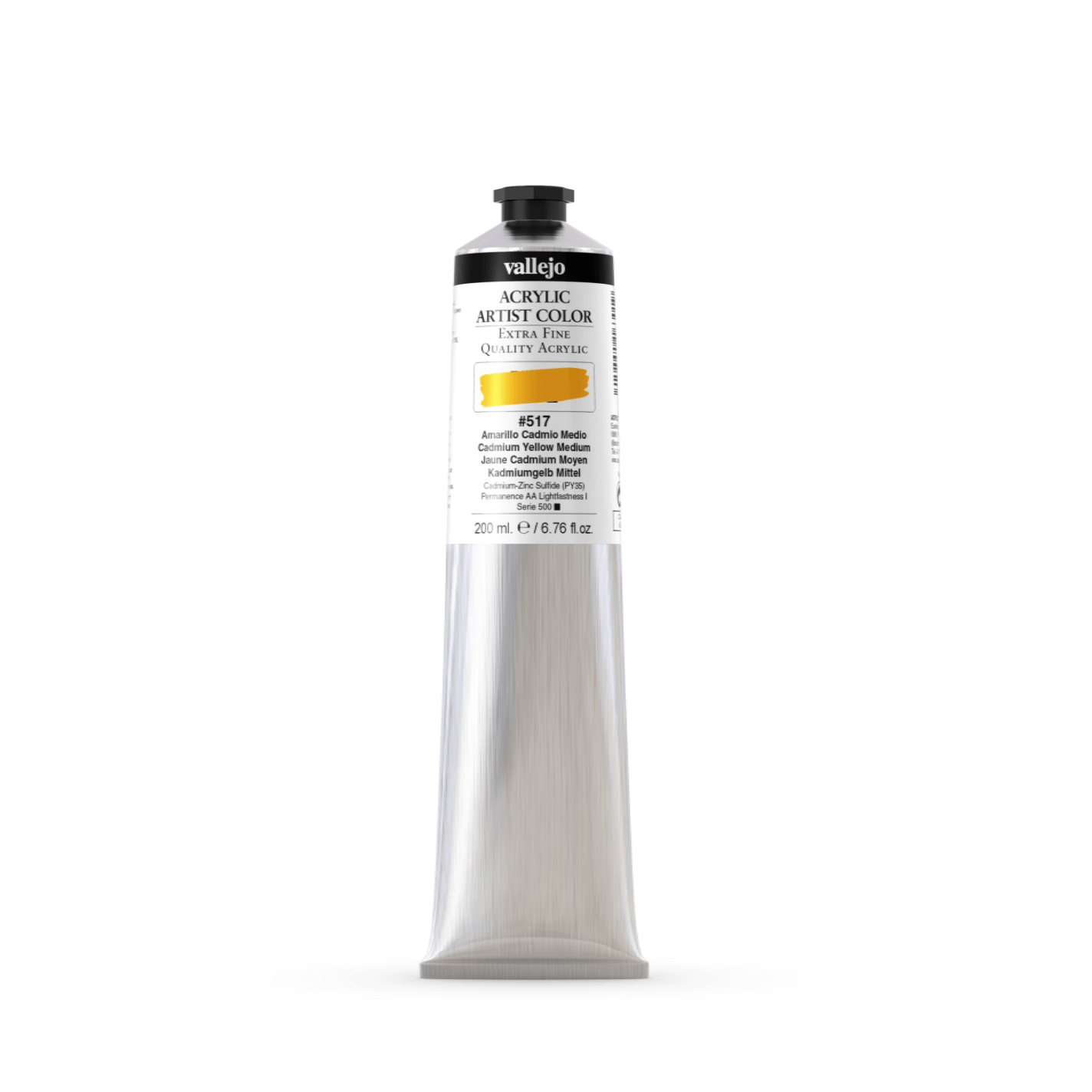 Vallejo Artist 200ml Cadmium Yellow Medium