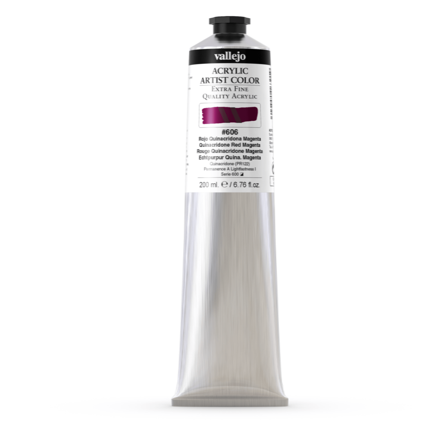 Vallejo Artist 200ml Quinacridone Red Magenta