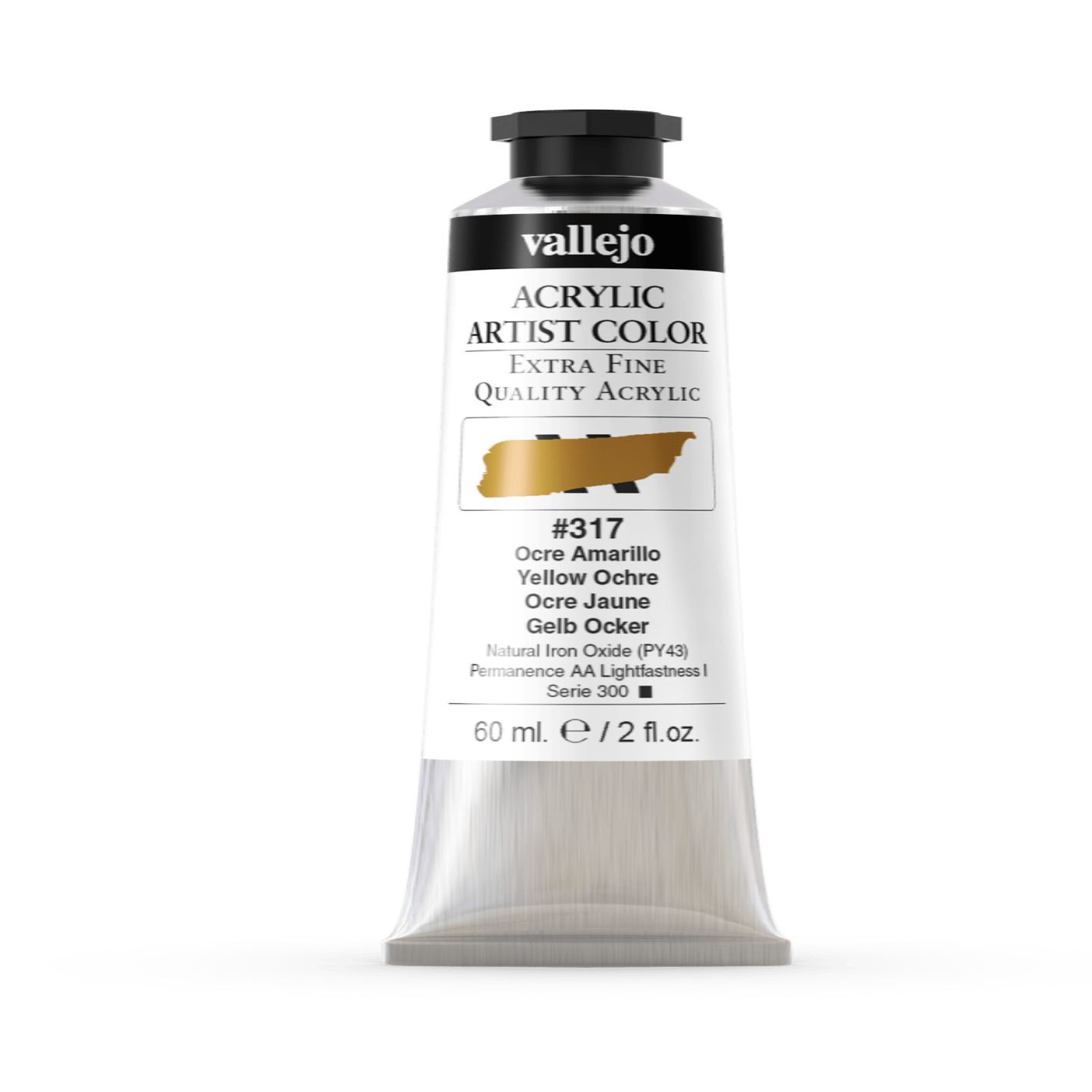 Vallejo Artist 200ml Yellow Ochre