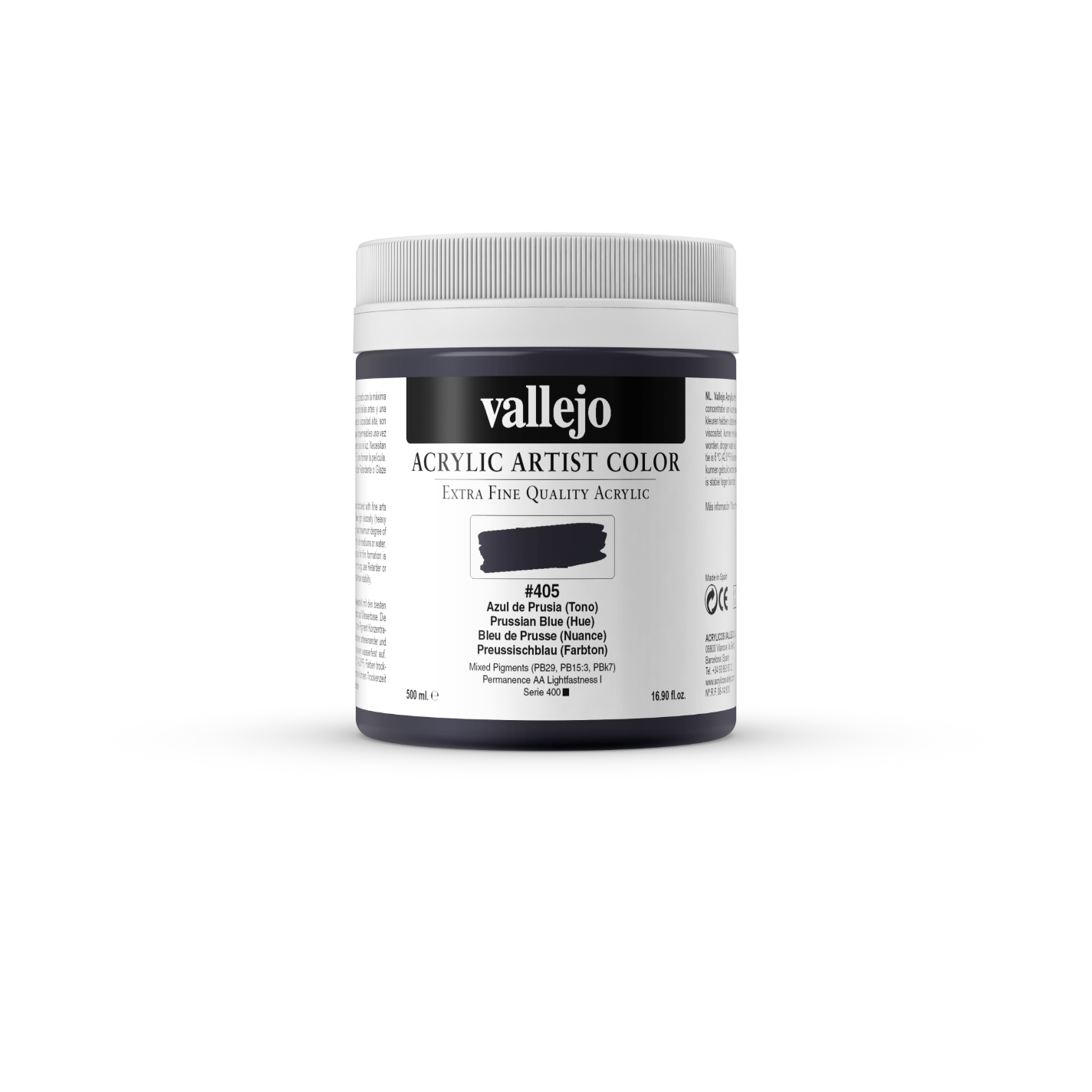 Vallejo Artist 500ml Prussian Blue (Hue)