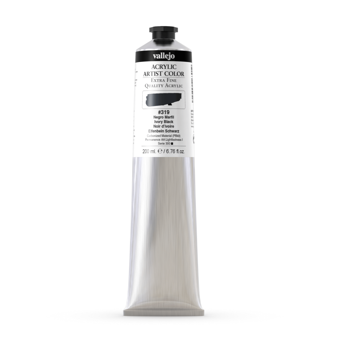 Vallejo Artist 60ml Ivory Black