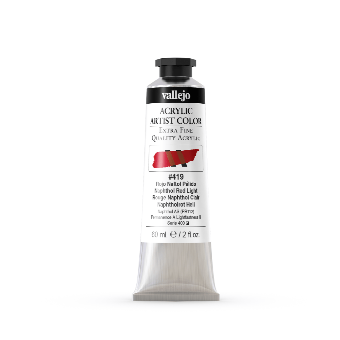 Vallejo Artist 60ml Naphthol Red Light