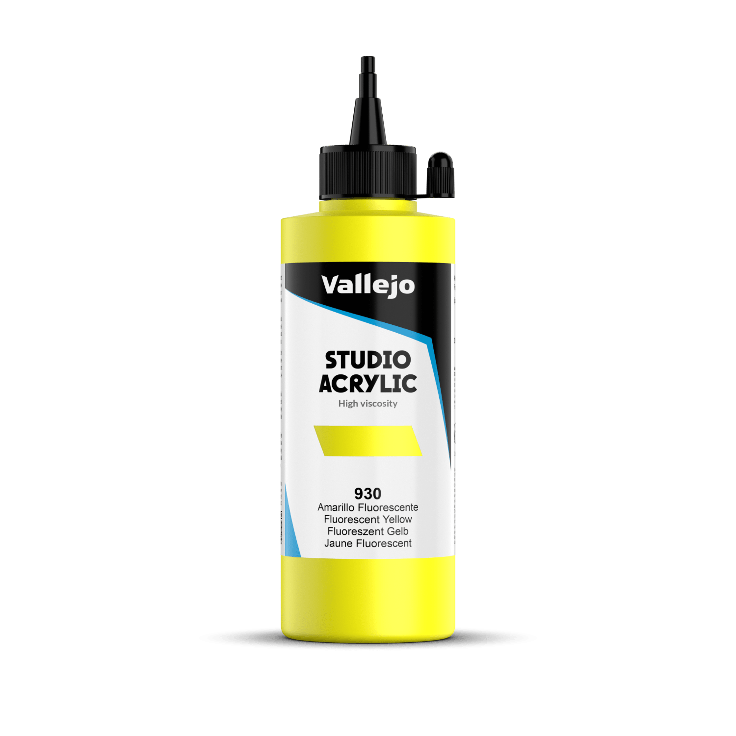 Vallejo Studio 200ml Fluorescent Yellow