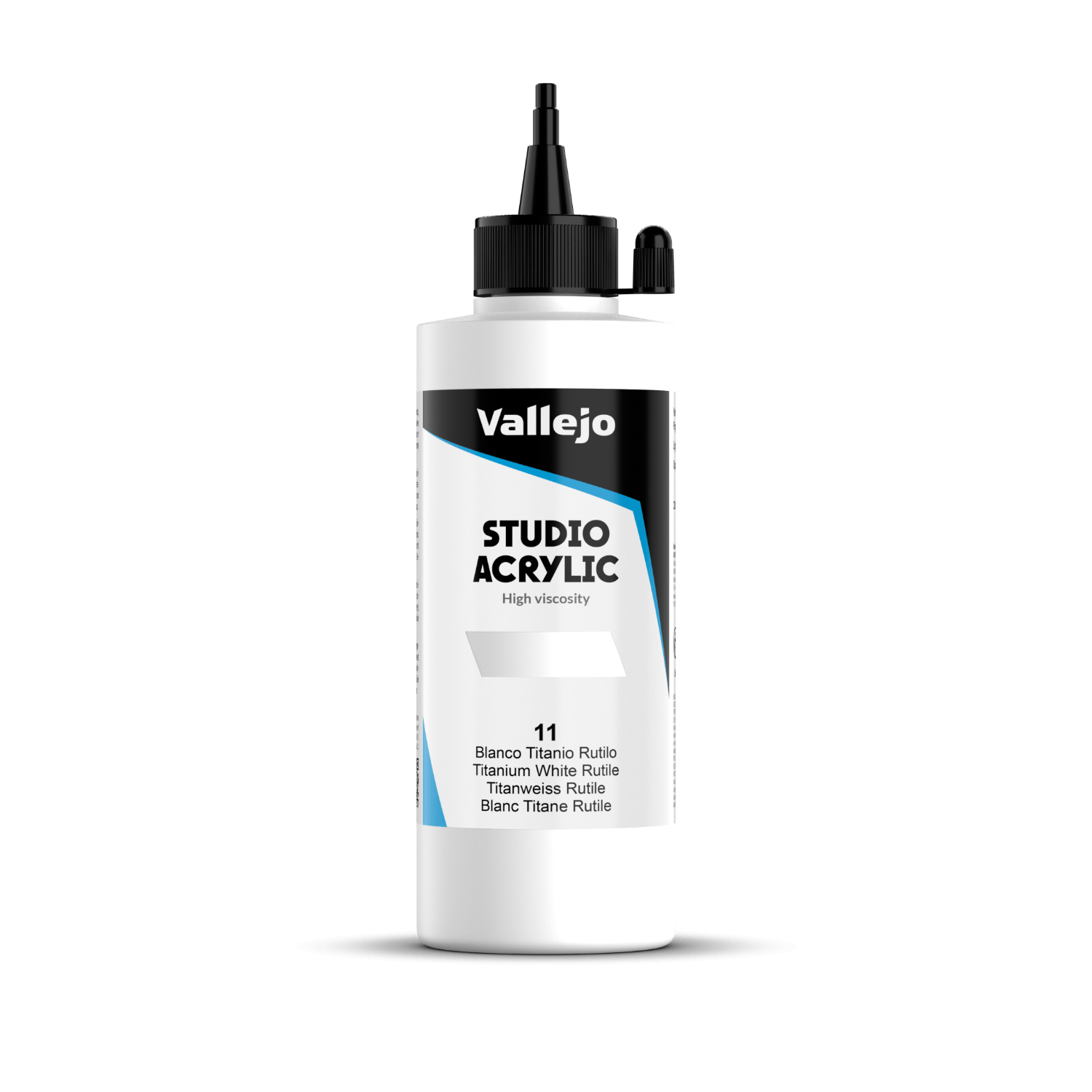 Vallejo Studio 200ml Titanium White Rutile