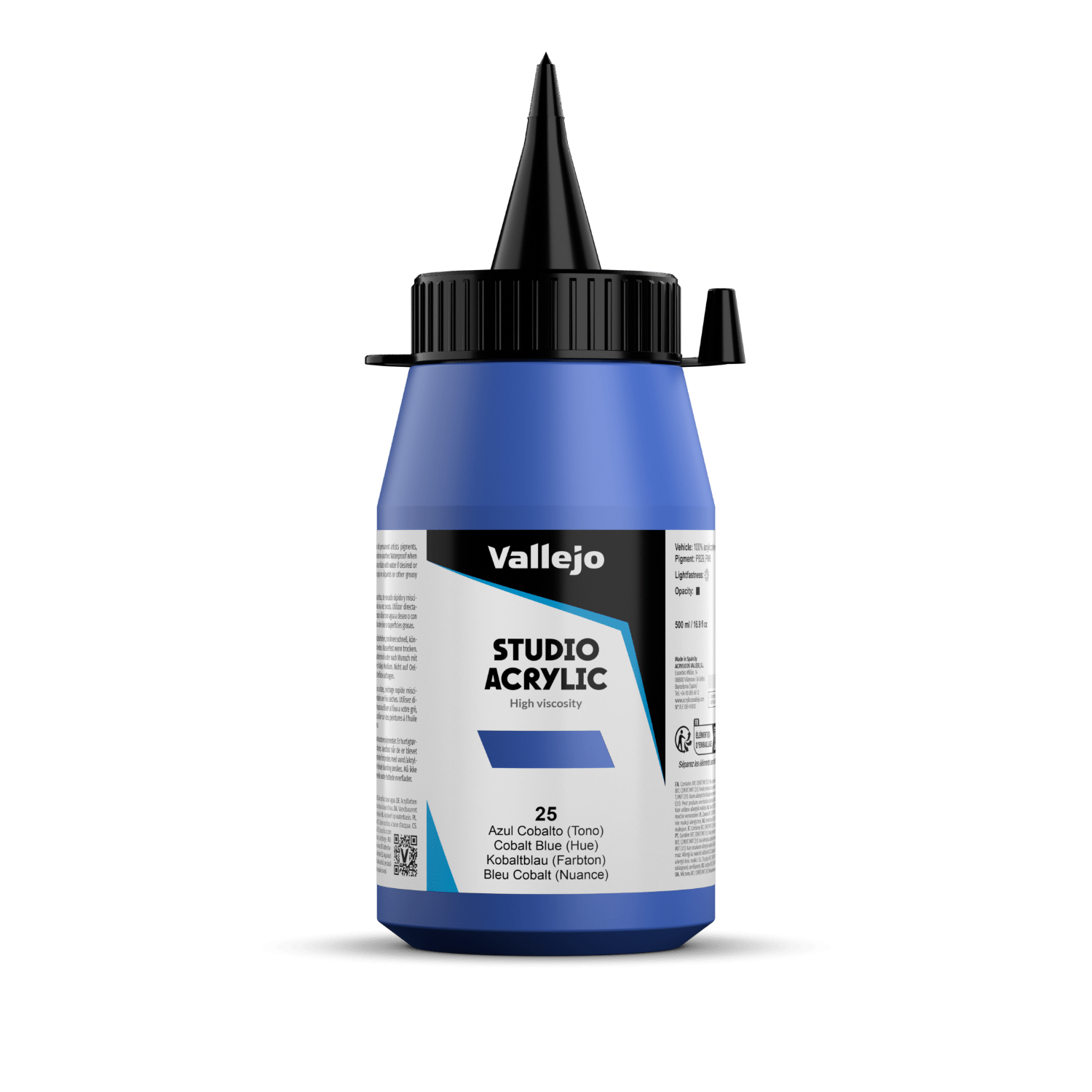 Vallejo Studio 500ml Cobalt Blue (Hue)