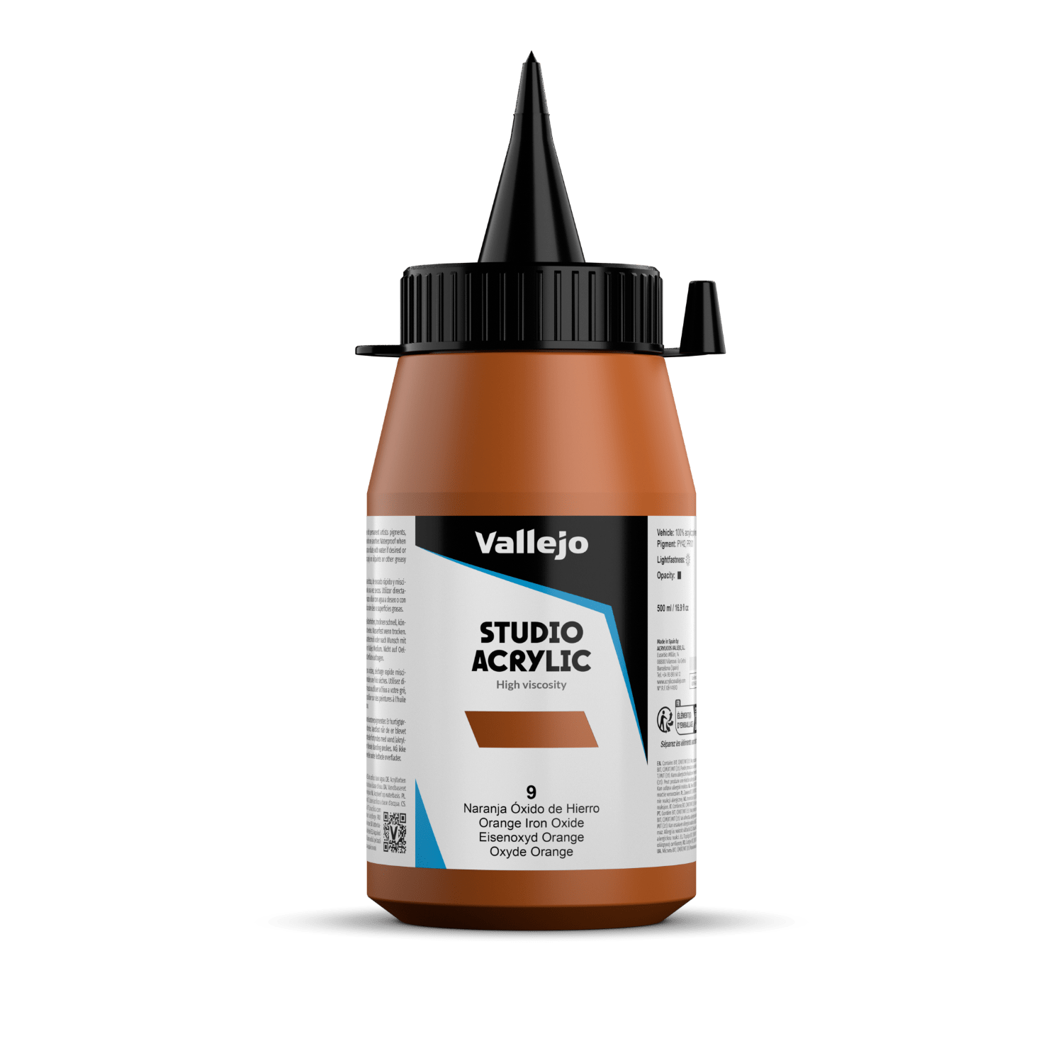 Vallejo Studio 500ml Orange Iron Oxide