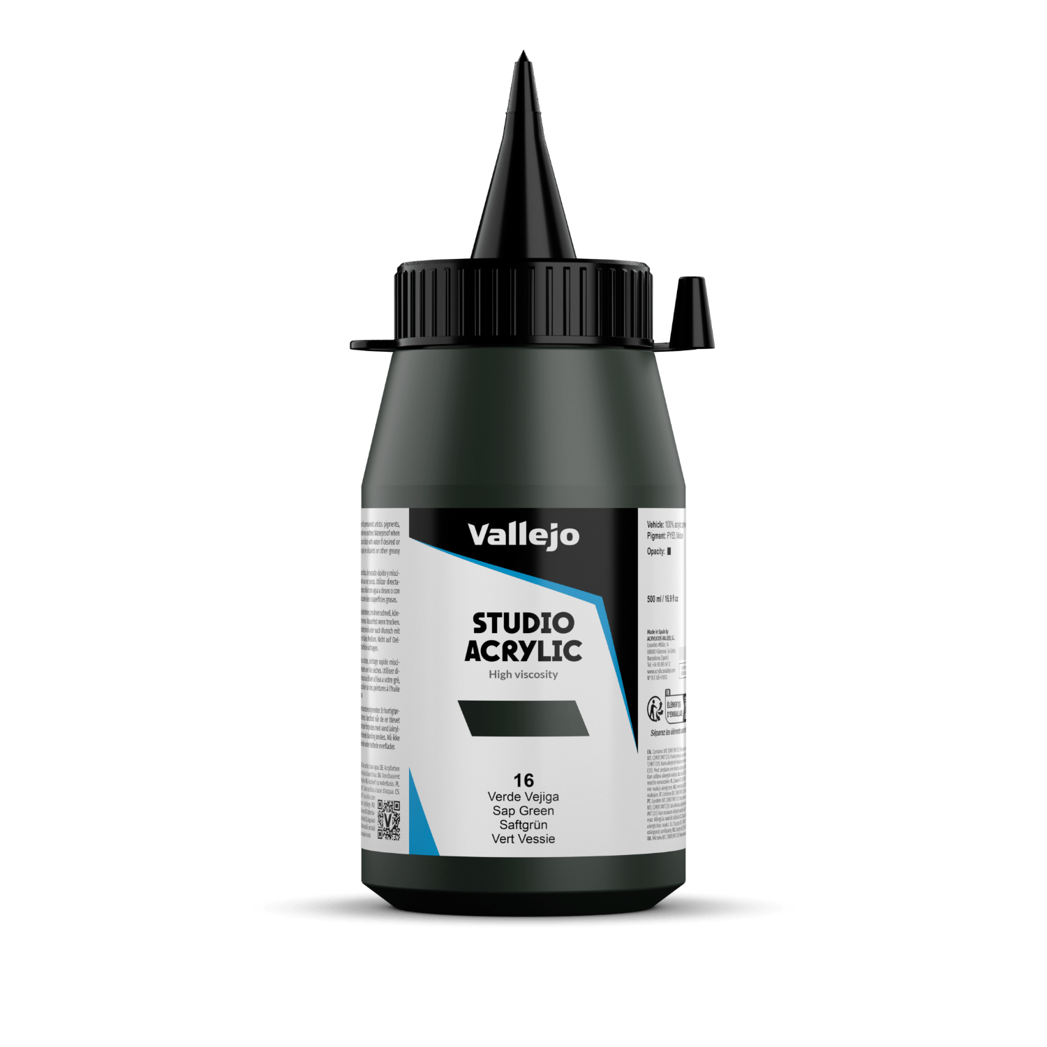 Vallejo Studio 500ml Sap Green