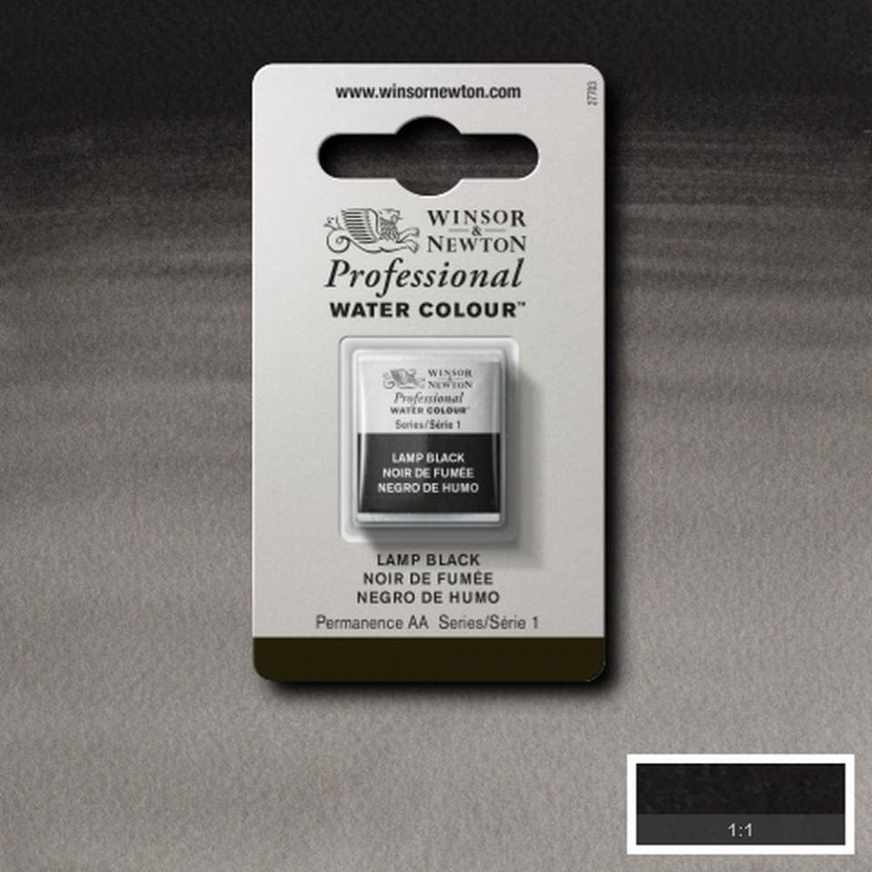 Winsor Newton 1/2 pans Lamp Black