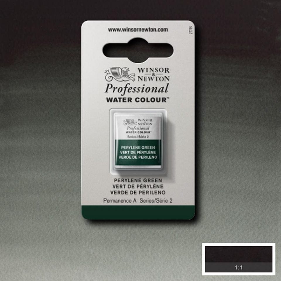 Winsor Newton 1/2 pans Perylene Green