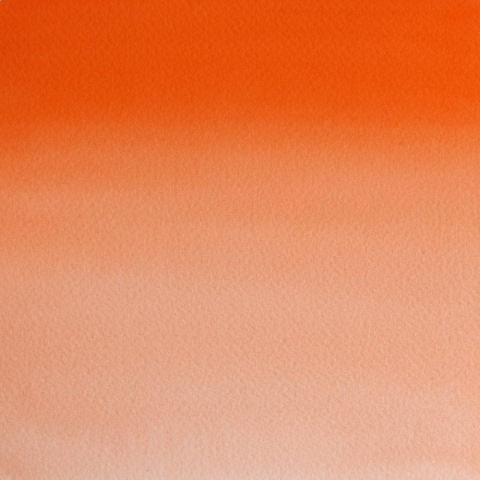 Winsor Newton 1/2 pans Winsor Orange (Red Shade)